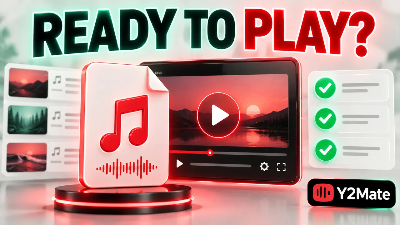 A completed media file and playback verification checklist with a ready to play headline